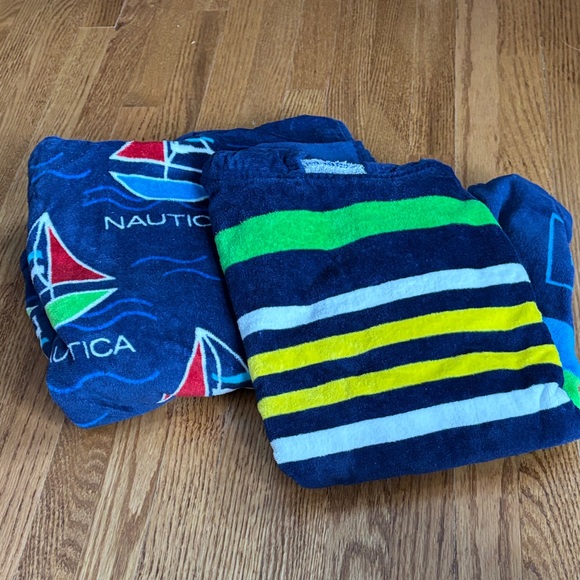 Nautica Multicolor Striped Blanket with Sailboat Design - Picture 7 of 7